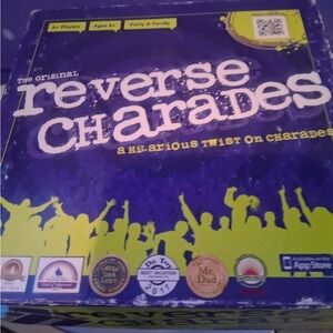 Reverse Charades Party Game - Blue and Green